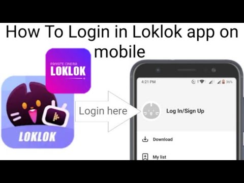 how to login to Loklok app on mobile