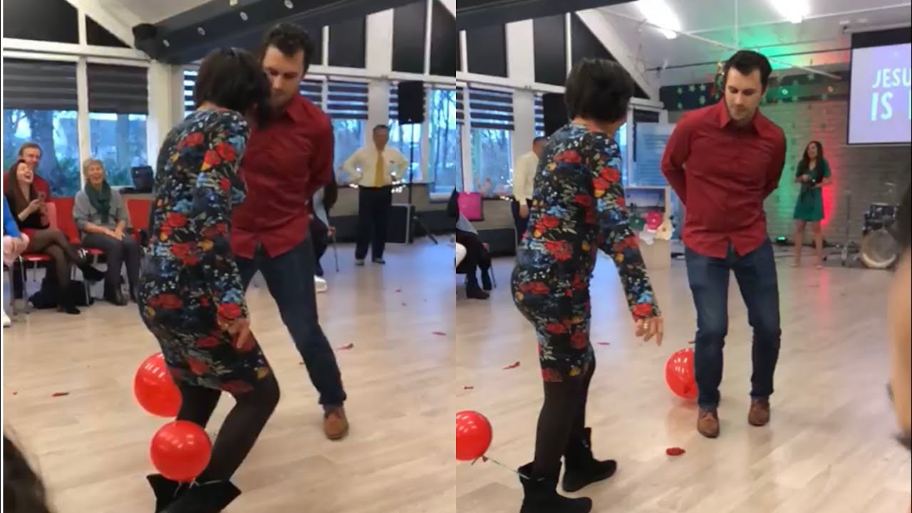 BALLOON  POP CHALLENGE /GAMES IN THE CHURCH/FILIPINA BISAYA NETHERLAND