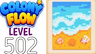 Colony flow level 502 walkthrough solution 