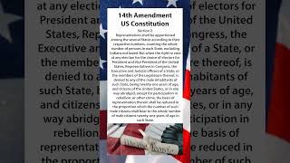 14th Amendment Section 2 US Constitution #politics #billofrights #constitution #amendments