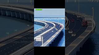 Cars Disappear Into a Lake?! 😱 China's Underwater Tunnel Explained! 🌊🚗 #Shorts