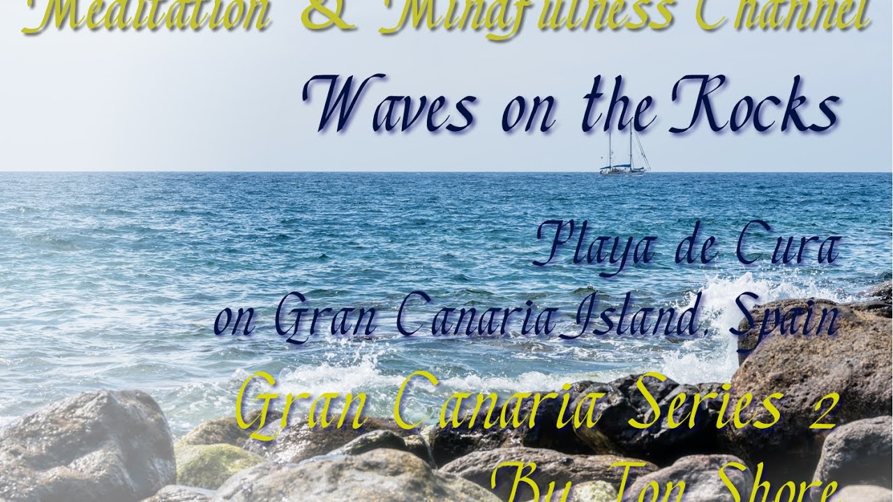 Mindfulness Meditation - Sunrise Gentle Waves on Rocks for Stress, Sleep, Relaxation & Inner Peace