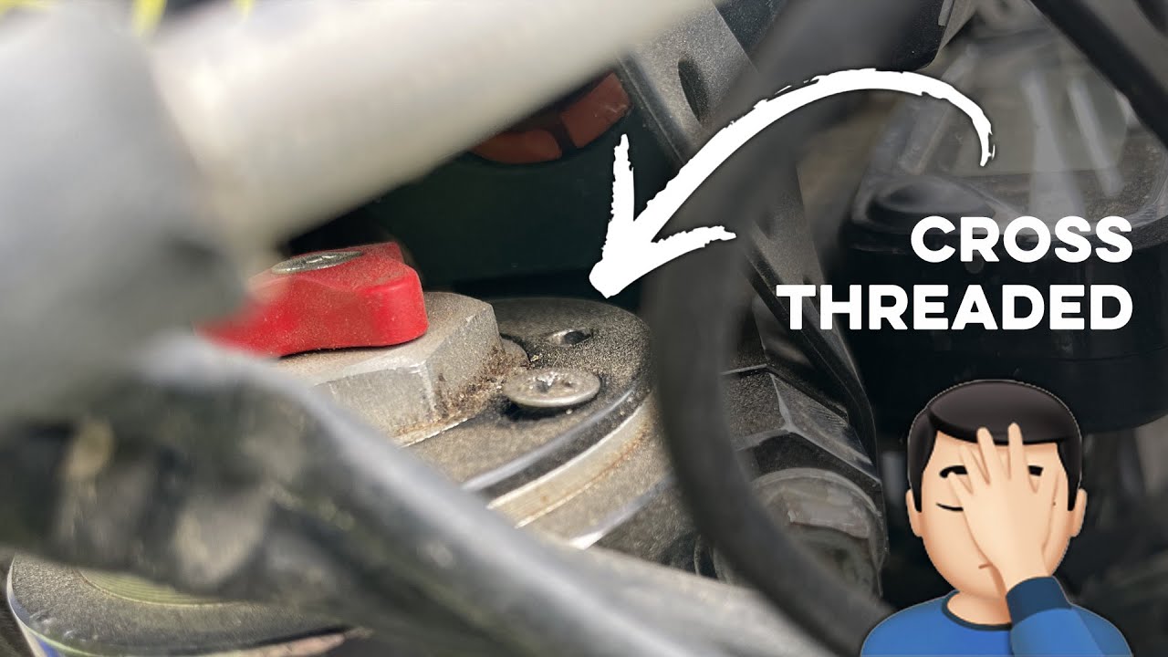 Fixing A Cross Threaded Top Cap Bleed Screw - YouTube