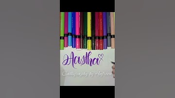 "Aastha🌈"|| Drop your name✨....#calligraphy #foryou #viral #name #artwork💖 #trending #shorts....