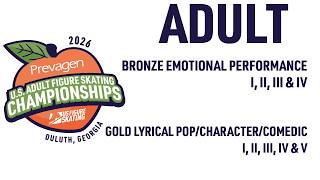 Bronze Emotional Perf I, II, III & IV - Gold Lyrical Pop/Character/Comedic I, II, III, IV & V | 2026