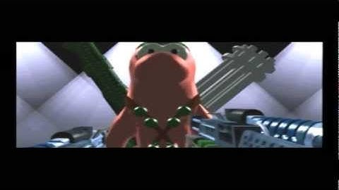Worms 1995 Playstation 1 opening PS1