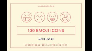 Emoji Icons Stock Graphics - Download