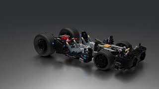 How LEGO Batmobile in "The Batman 2022" is built | 4K Blender Animation | Robert Pattinson Batman screenshot 4
