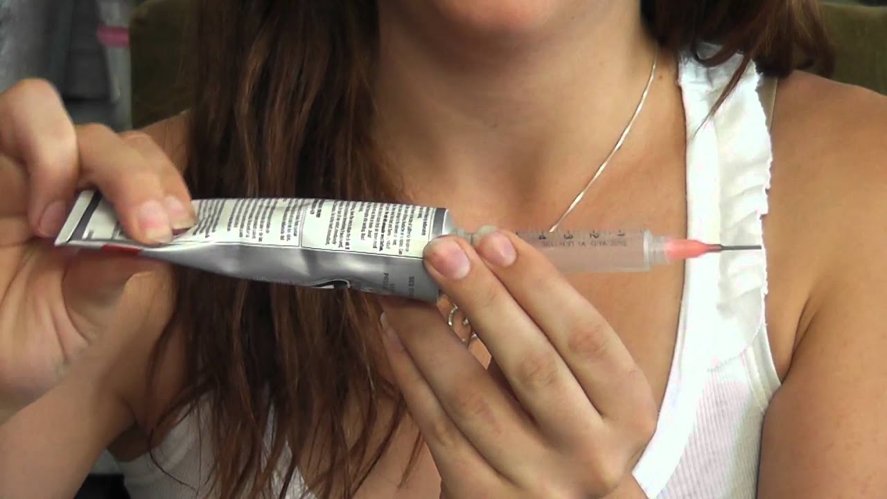 Glue Applicator Syringe Use Instructions - YouTube