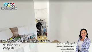 Condo For Sale $197999 2/2 in Plantation on 1st floor 