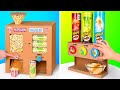 Snack Dispensers || Chips, Popcorn And Soda Served In Cool Cardboard Machines