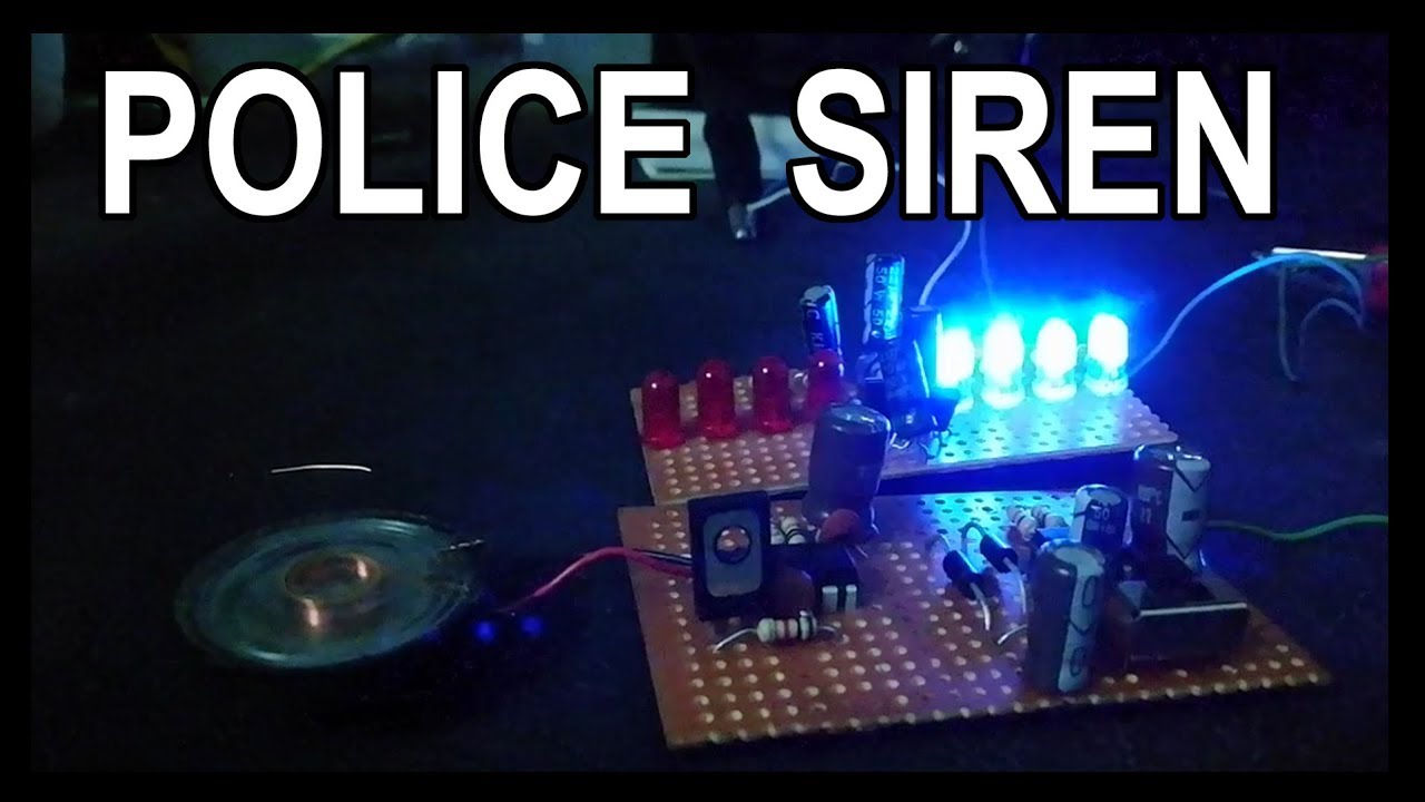 How To Make Police Siren _ How to make a Police Siren with LEDs and a ...