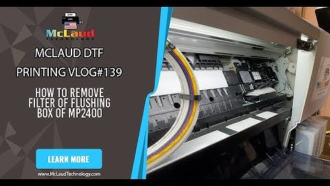McLaud DTF Printing VLOG#158: How to remove filter of Flushing Box of MP2400
