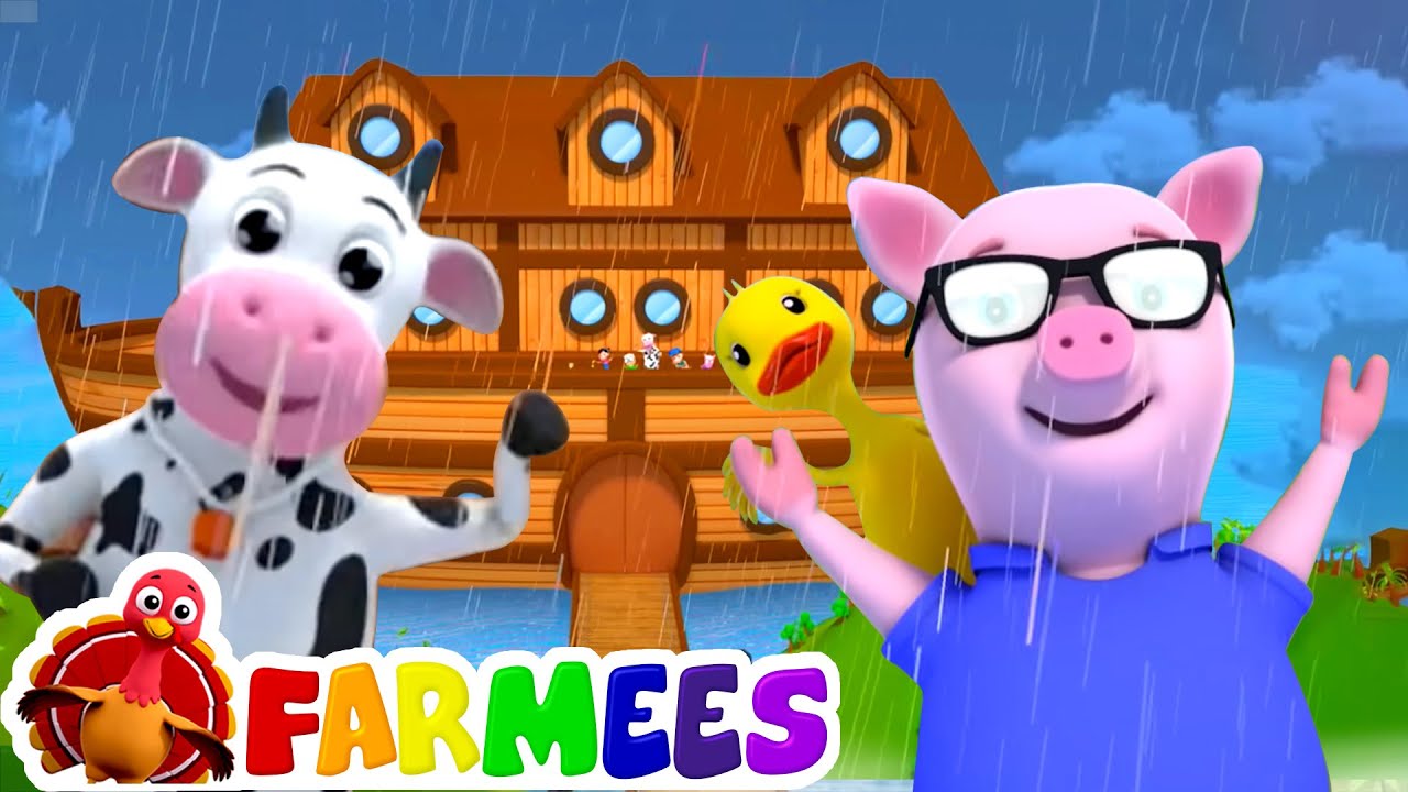 Animals Went in Two by Two | Nursery Rhymes & Kid Songs | Animal Cartoon | Preschool Music - Farmees
