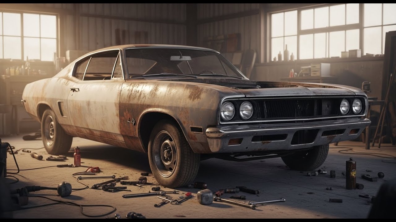 Full Restoration Classic Muscle Car From Junkyard to Perfect