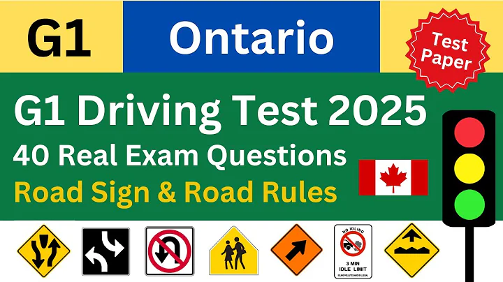 G1 Driving Test Ontario 2025 | G1 Knowledge Test  | All Real Exam Questions 2025 (Rules of the Road)