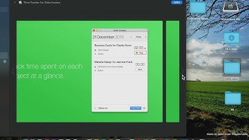 Time Tracker for Zoho Invoice Mac App Store (Basic Overview)