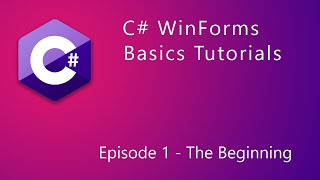 1. C# WinForms Basics - The Beginning