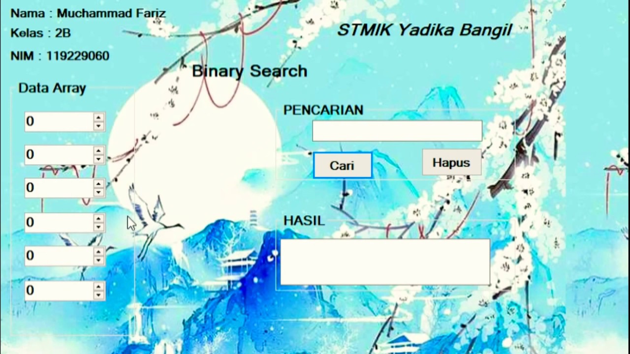 Binary Search on VB.NET (GUI Version)..