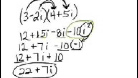 Section 4.6 -Algebra II - Operations with complex numbers