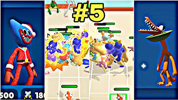 Merge Master Rainbow run 3D || Level 16-18 || Monkey Beast Gaming