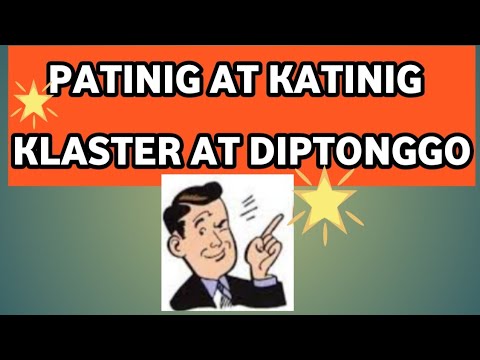 Ano Ang Kahulugan Ng Katinig At Patinig