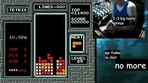 My first tetris on level 29 (hypertap)!