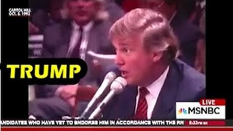 Trump - 1993 - Testifying in front of Native American affairs Committee They Don