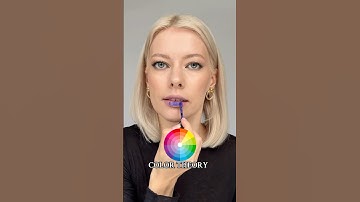 Color Theory & Lip Mixology. Purple and orange lipsticks mixed together. #colortheory #colorwheel