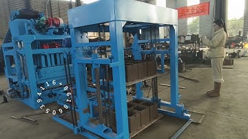 qtj4 25d fully automatic cement block machine for 450x220x220 bigger hollow block #africa #machine