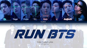 BTS(방탄소년단) + YOU - RUN BTS (Karaoke Vrs. 8 members) [Han|Rom|Eng]
