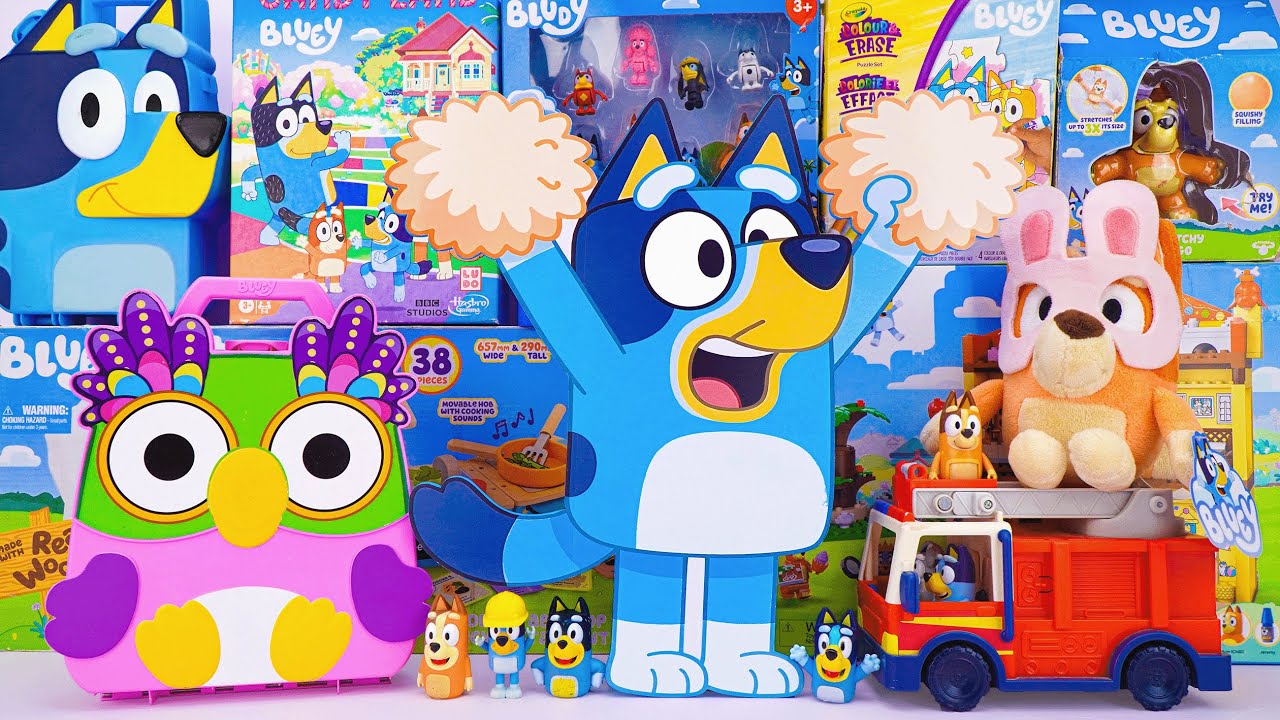 Bluey Toy Collection Unboxing Review 💙 Mystery Cute Bluey Box ...