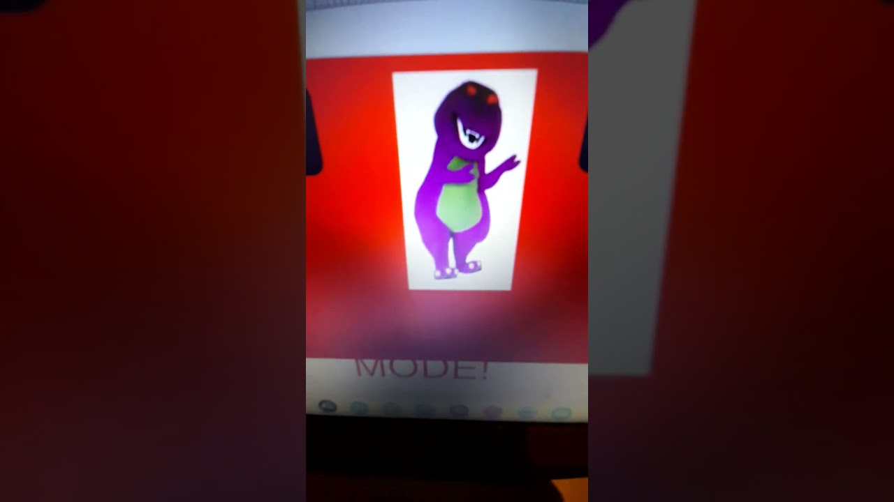 My talking panda gets a barney error 