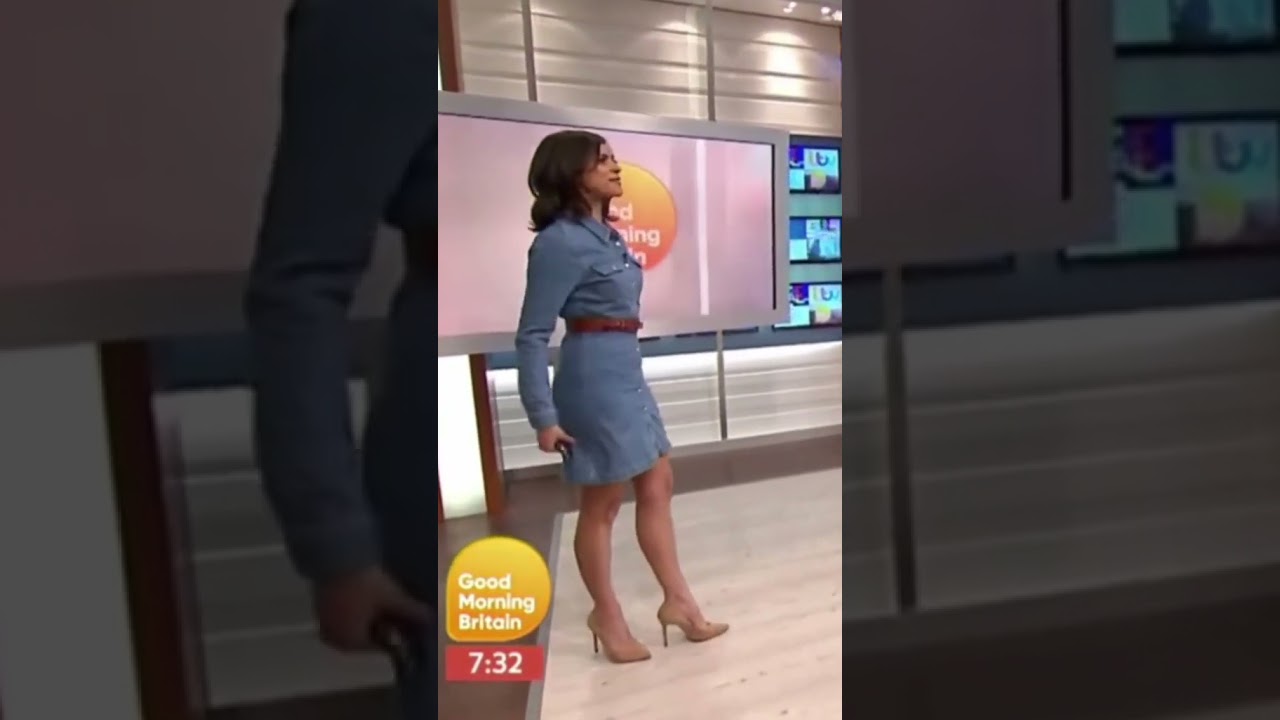 lucy verasamy denim dress Good Morning Britain weather girl Lucy Verasamy sends fans wild with Dolly  Parton dress | TV & Radio | Showbiz & TV