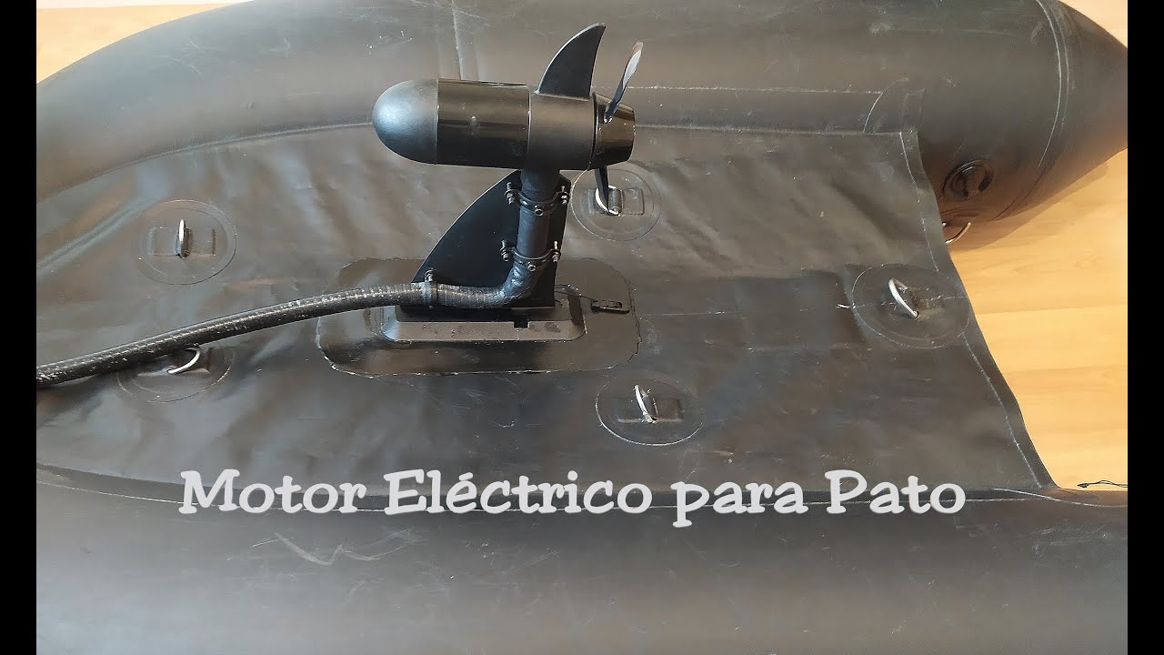 Motor eléctrico para pato de pesca - modificación y montaje float tube