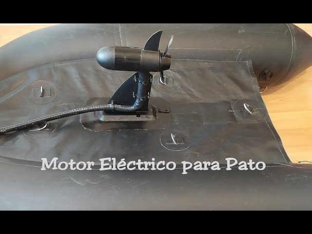 Motor eléctrico para pato de pesca - modificación y montaje float tube -  YouTube