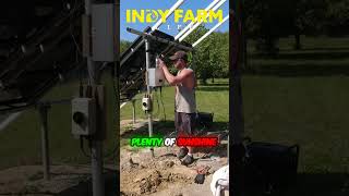 Starting the Solar Powered Well Pump for our Pond! #solarpower #solarenergy #ponds #indyfarmlife