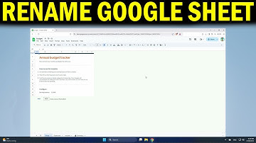 How To Rename a Google Spreadsheet