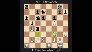 Alexander Alekhine vs Paul F Schmidt | Salzburg, Austria (1943)