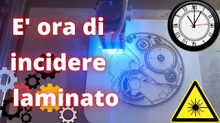 Incisione Laser Legno Laminato - Orologio Fai Da Te