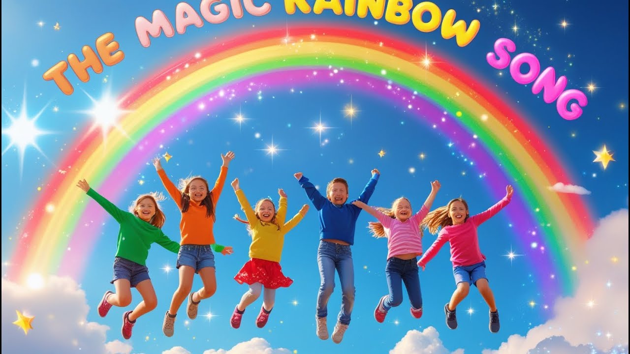 The Magic Rainbow Song 🌈 | Fun Kids Nursery Rhyme with Colorful ...