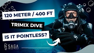 TRIMIX Diving to 120 meters 400 feet // Does it make sense?