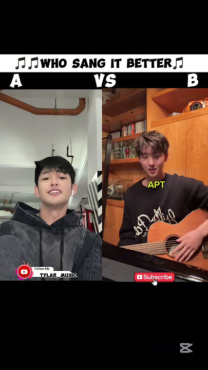Who sang it better_Apt _Cover Song 🎵 #cover #shorts #apt #viralvideo
