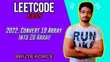 2022. Convert 1D Array Into 2D Array | LEETCODE EASY | BRUTE FORCE