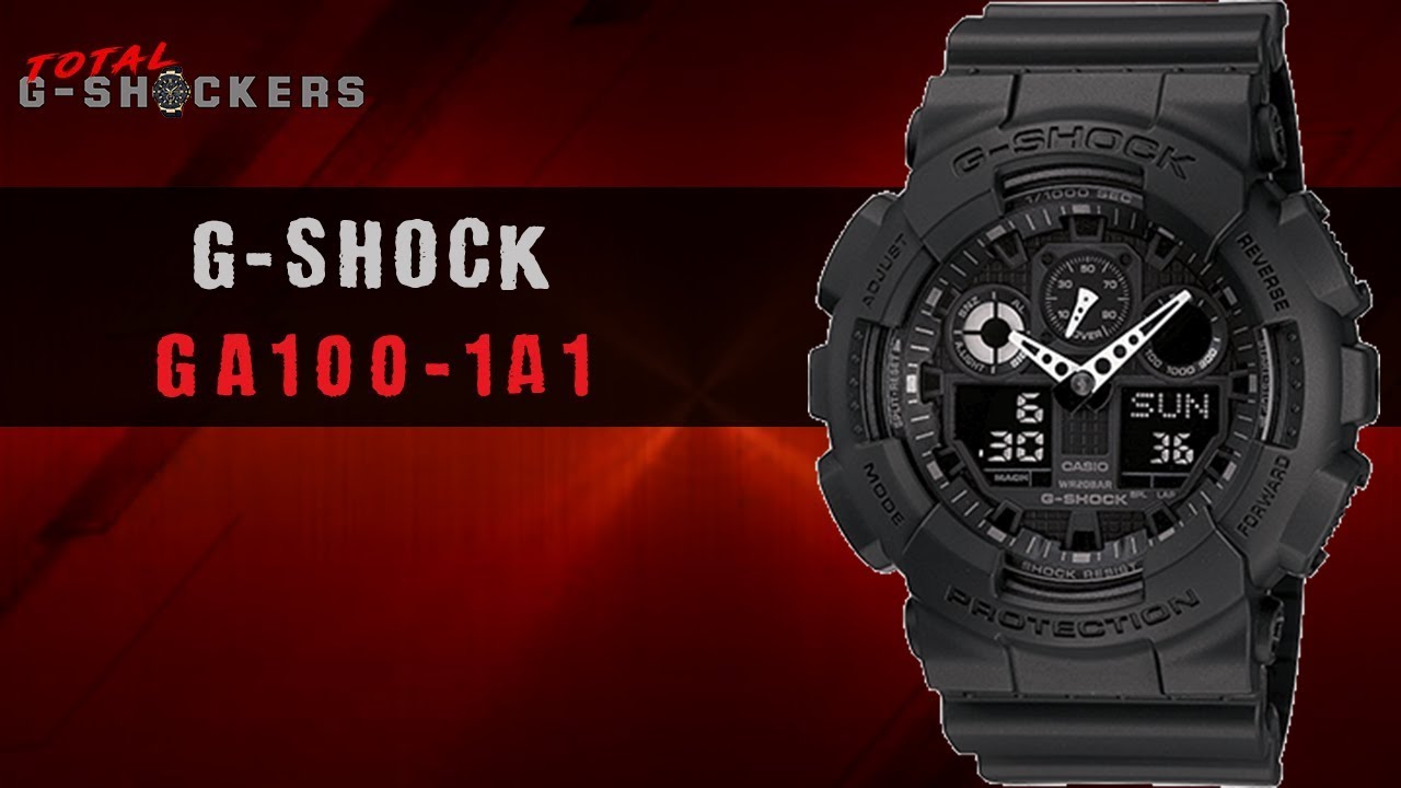 jern fusionere lilla Casio G-Shock Matte Black Analog Digital | GA100-1A1 Top 10 Things Watch  Review - YouTube