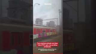 TREM EM SÃO PAULO AMANHECE PICHADO COM FRASE 'VOLTA CPTM' APÓS CRISE EM LINHAS PRIVATIZADAS