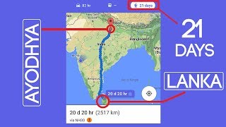 Shocking Ramayan Proof | Google Maps | Ramayan Calculations of Rama's Route | 20 Days Diwali