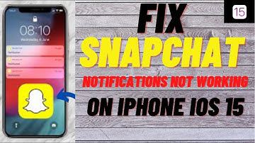 How To Fix Snapchat Notifications Not Working On iPhone On iOS 15 !! 2021