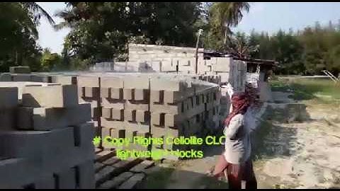 CLC CELLULAR LIGHTWEIGHT CONCRETE Blocks Water Curing process.