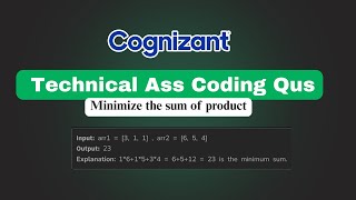 Cognizant Coding Round Question | Minimize Sum Problem | Java Solution Explained
